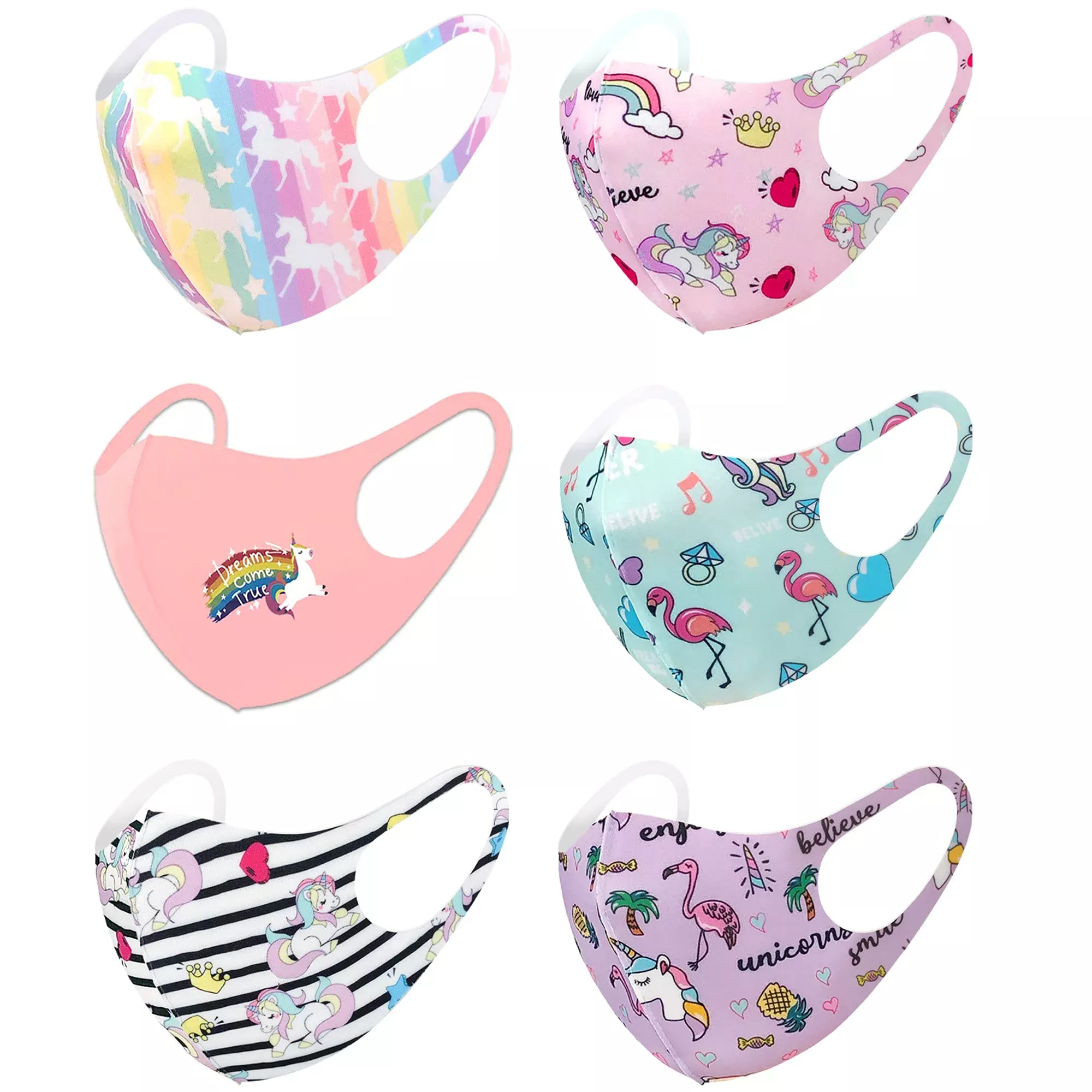 Cbc Crown 6 Pack Unisex Children Dust Protection, Breathable, Washable