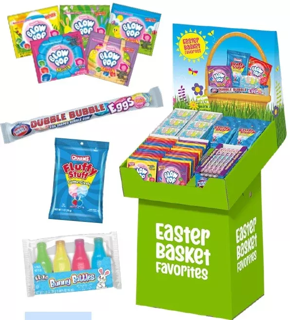 Charms Easter Filled Combo Shipper - 96ct