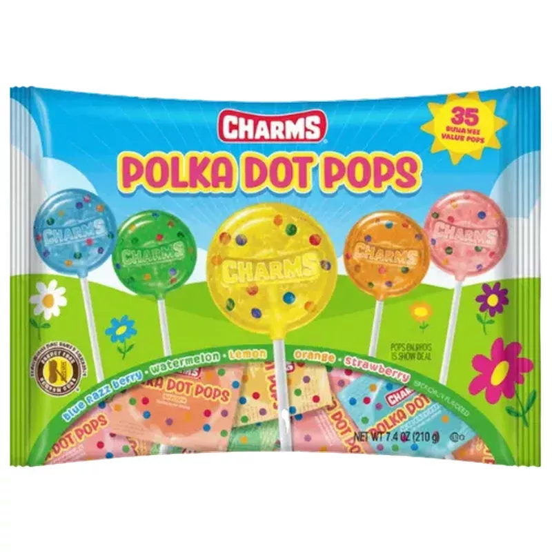Charms Polka Dot Pops 7.4 oz. Bag