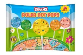 Charms Polka Dot Pops Assorted Flavors - 12ct