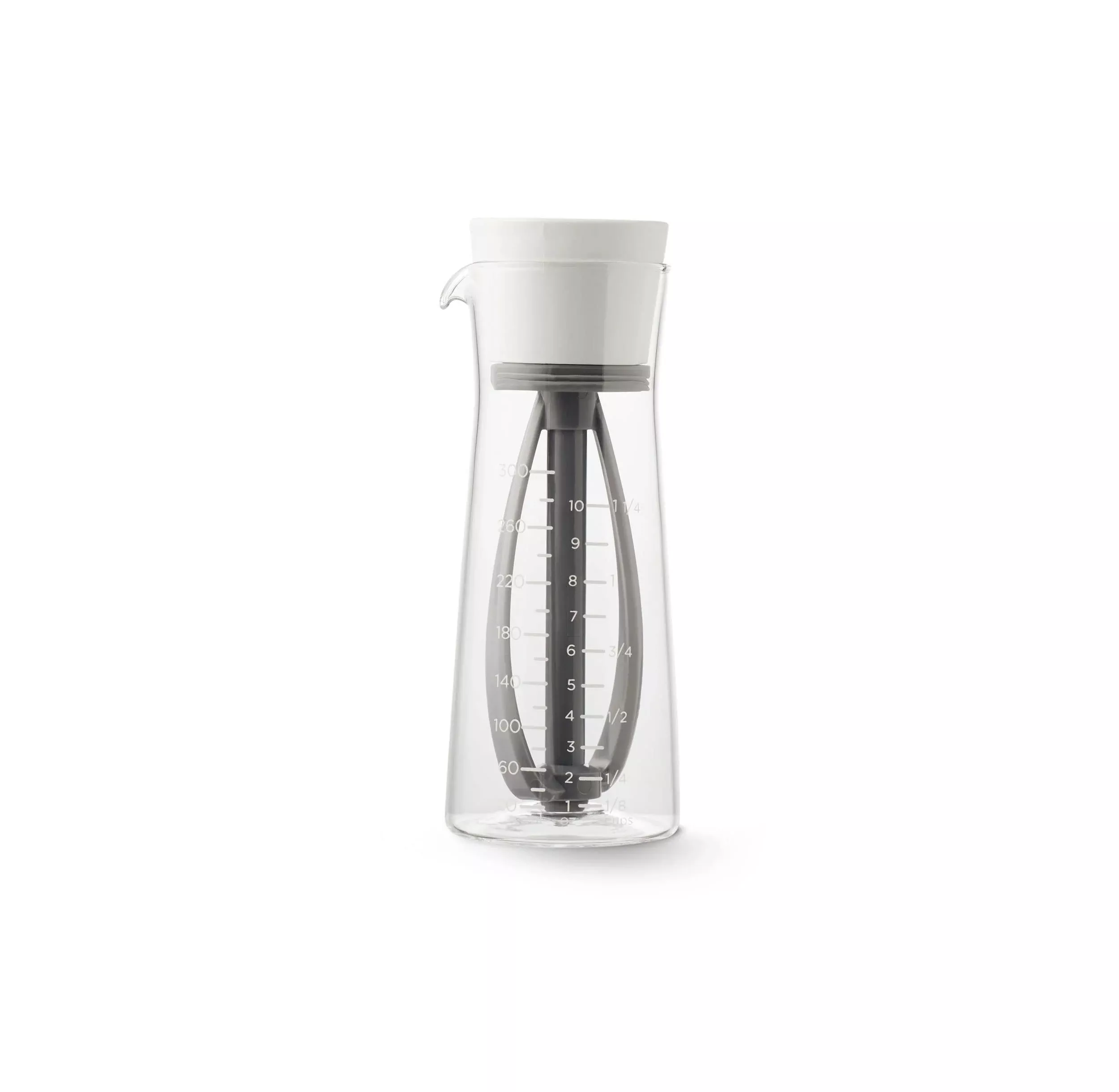 Chef'N Salad Dressing Mixer, Baking White/Vintage Indigo
