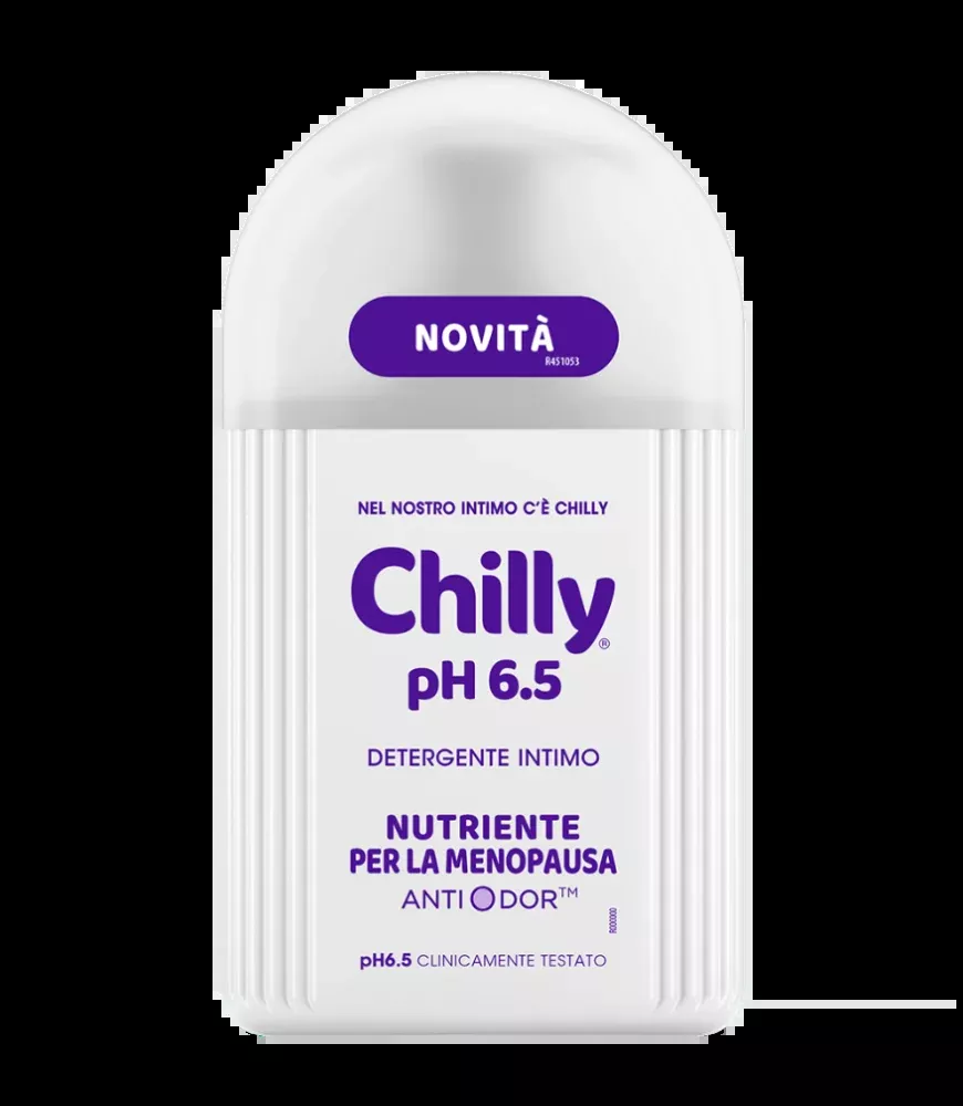 Chilly Detergente Intimo PH 6.5, Menopausa, Anti Odor, 200ml