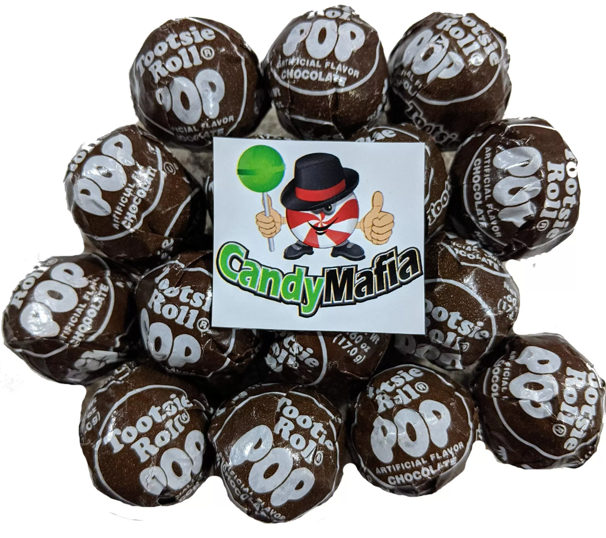 Chocolate Pops Suckers With Refrigerator Magnet (Chocolate)