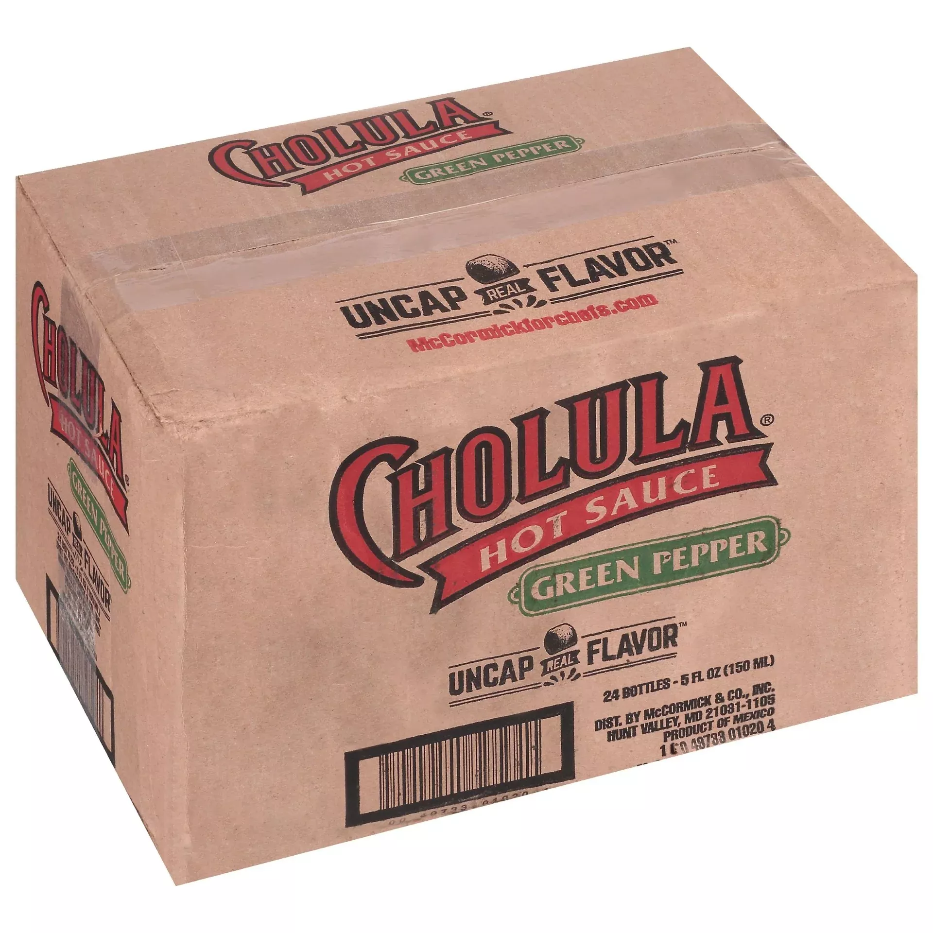 Cholula Green Pepper Hot Sauce Bottle 5 Fluid Ounce - 24 Per Case