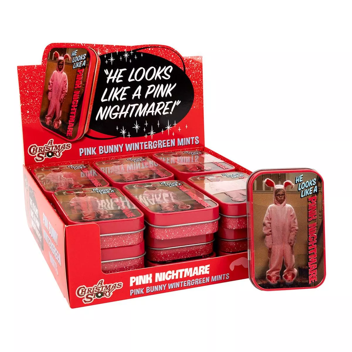 A Christmas Story Pink Nightmare Tins - 18ct