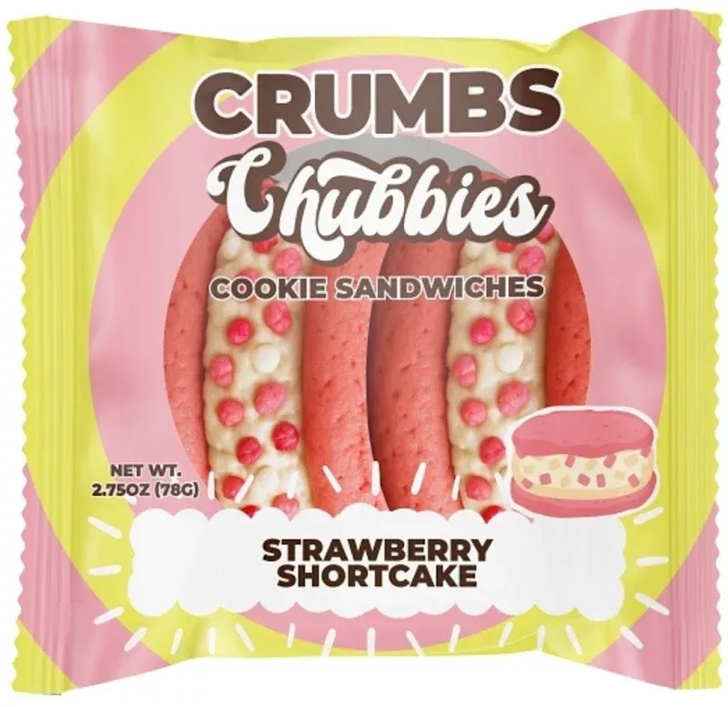 Chubbies Strawberry Shortcake Cookie Sandwich - 12ct