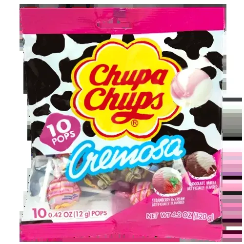 Chupa Chups Cremosa 10 Count 4.2 oz. Bag