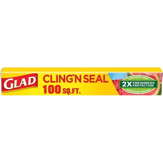 Clorox Prof. Prod. Cleaning Glad Cling Wrap 100 Ft 16 - 100 Sf - 16 Per Case