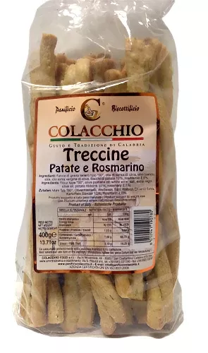 Colacchio Treccine Patate e Rosmarino, 400g