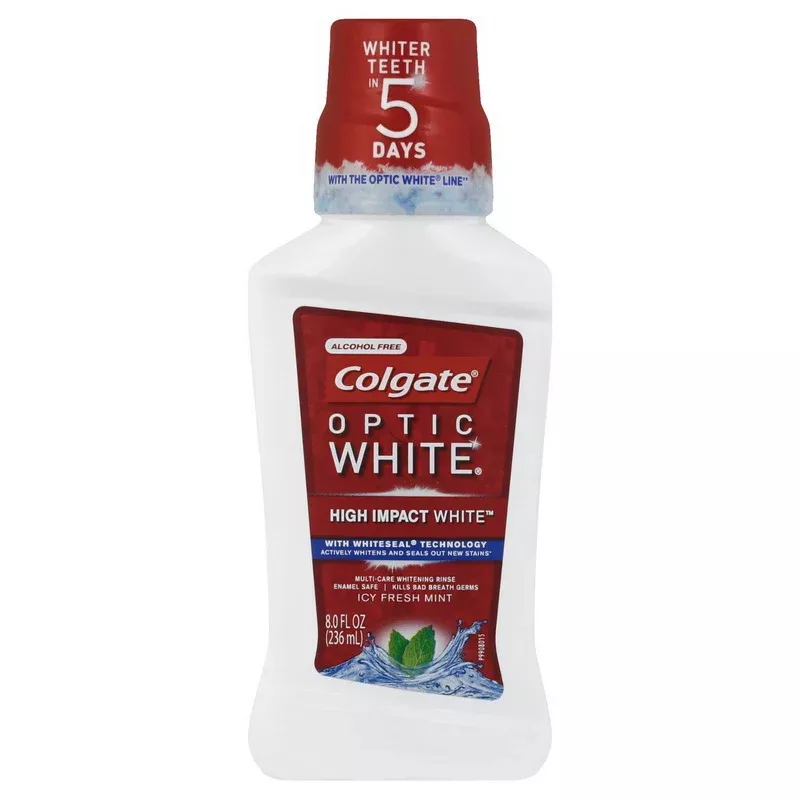 Colgate-palmolive Colgate Mouthwash Optic White 6 - 8 Fo - 8 Fluid Ounce - 6 Per Case