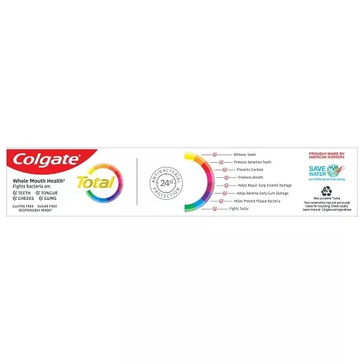Colgate-palmolive Colgate Total Whitening Toothpaste 4 - 6 - 5.1 Ounce