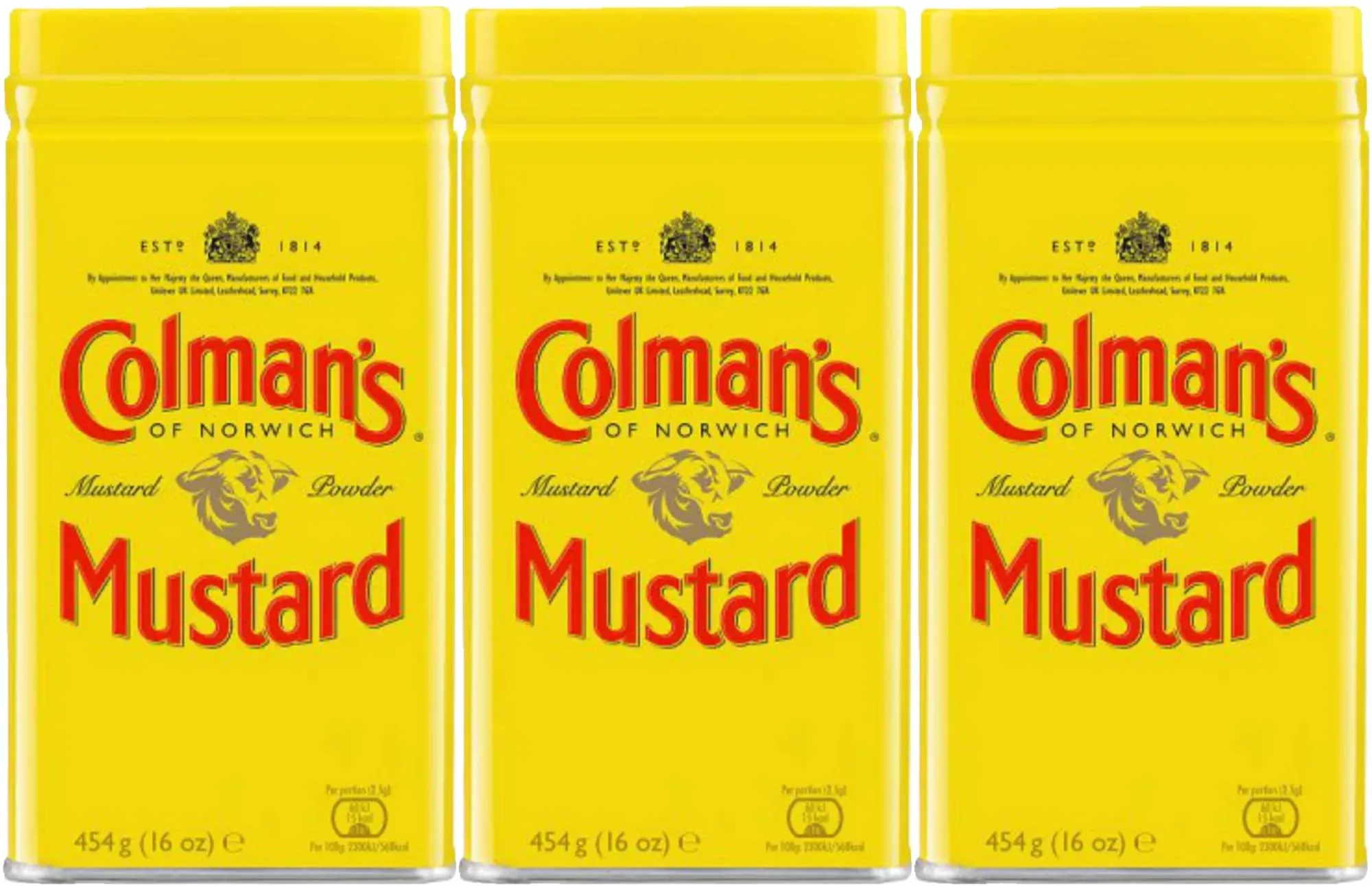 Colman'S Mustard Powder, 16-Ounce Cans (Pack Of 3)