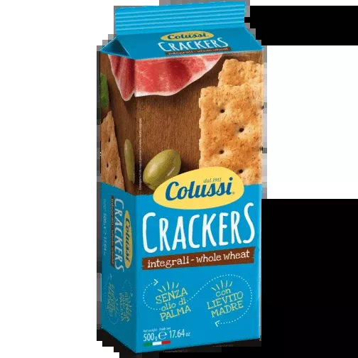 Colussi Crackers Whole Wheat, 500g