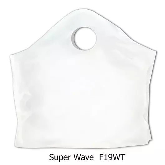 Command Packaging White Stock Wave Carry-Out Bag - 500 Each - Per Case