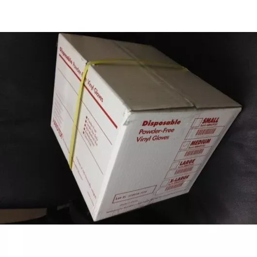 Commodity Disposables Boyd Gloves Disposable Powder Free Vinyl Medium 10 - 100 Cnt - 100 Count - 10 Per Case