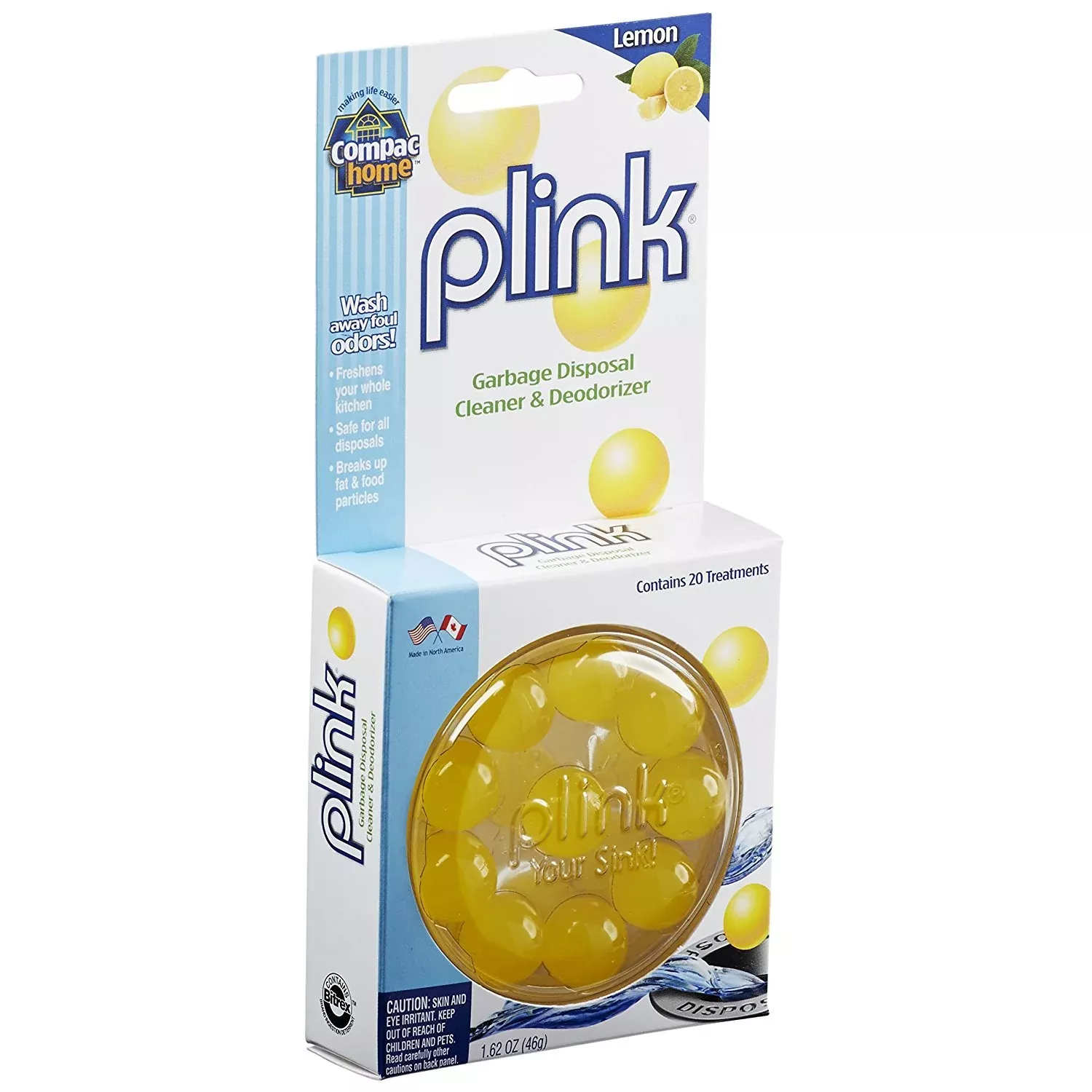 Compac Plink Garbage Disposal Cleaner And Deodorizer, Air Fresheners For Garbage Disposal, Home Accessory Cleaning Products For