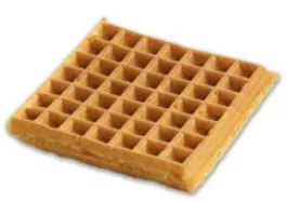 Conagra Frozen Krusteaz Belgian Whole Grain Waffles 2.3990 Ounce Size - 8 Per Case