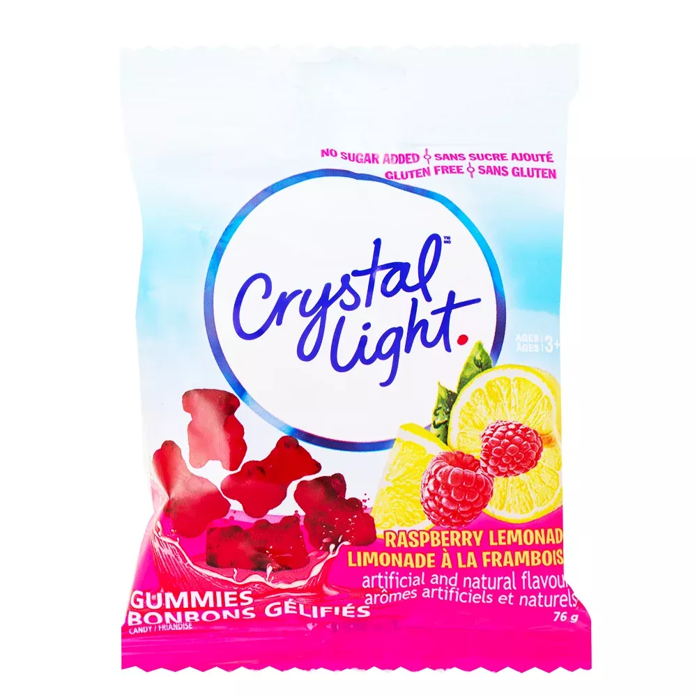 Crystal Light - Raspberry Lemonade Sugar Free Gummies 76g
