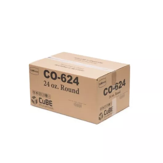 Cube Packaging Cubeware Round Vented Lid for Use with Co-624 and Co-632 Containers - 1 Per Case