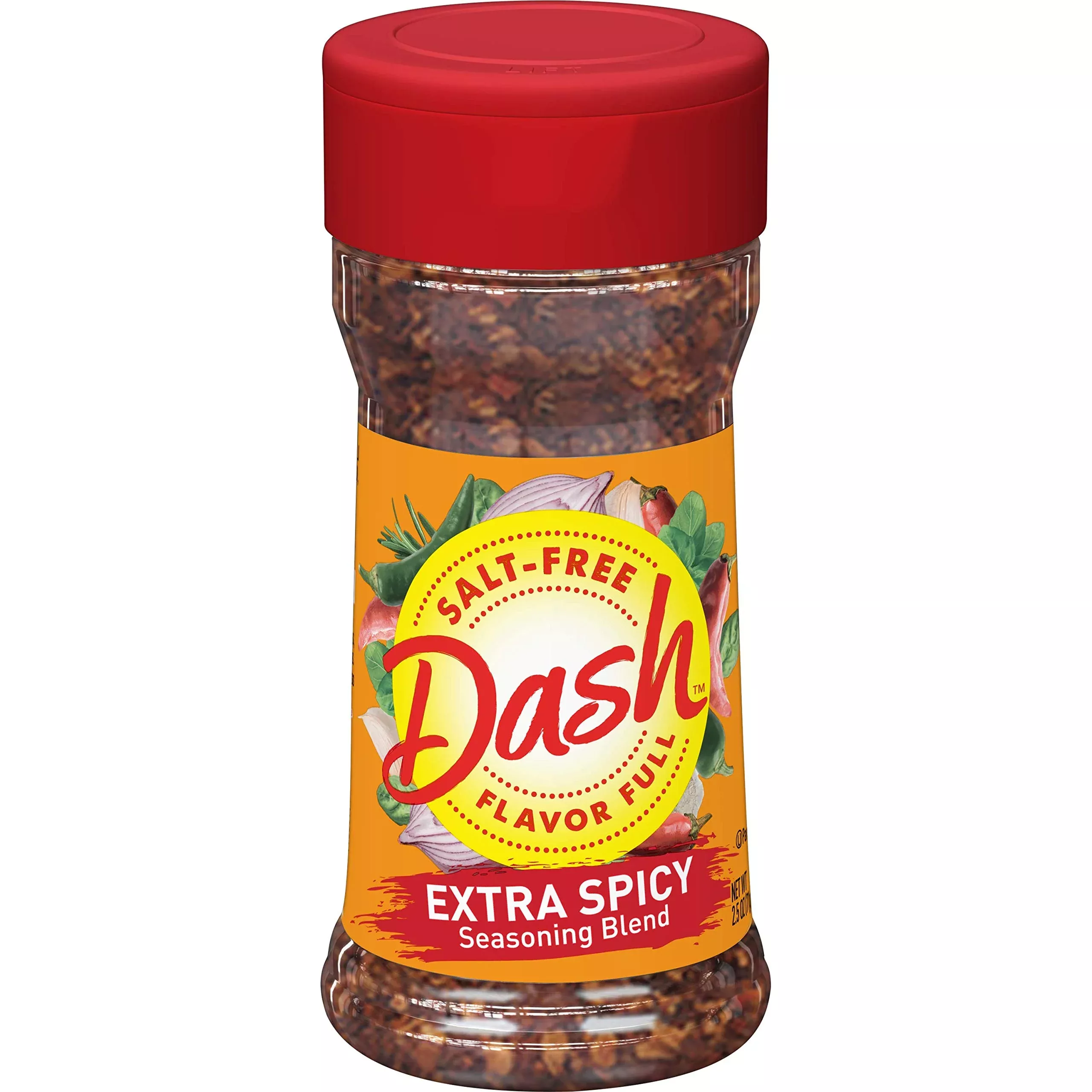 Dash Salt-Free Seasoning Blend, Extra Spicy, 2.5 Ounce