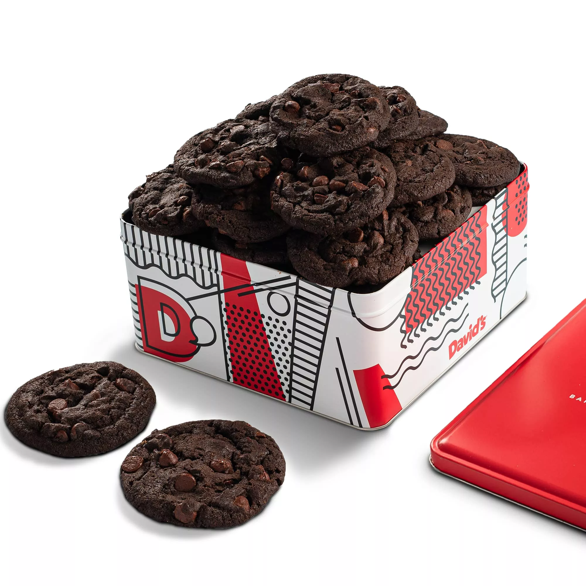 David'S Cookies 2Lbs Double Chocolate Chunk Fresh Baked Cookies - Handmade And Gourmet Cookies - Delectable And Made With Premiu