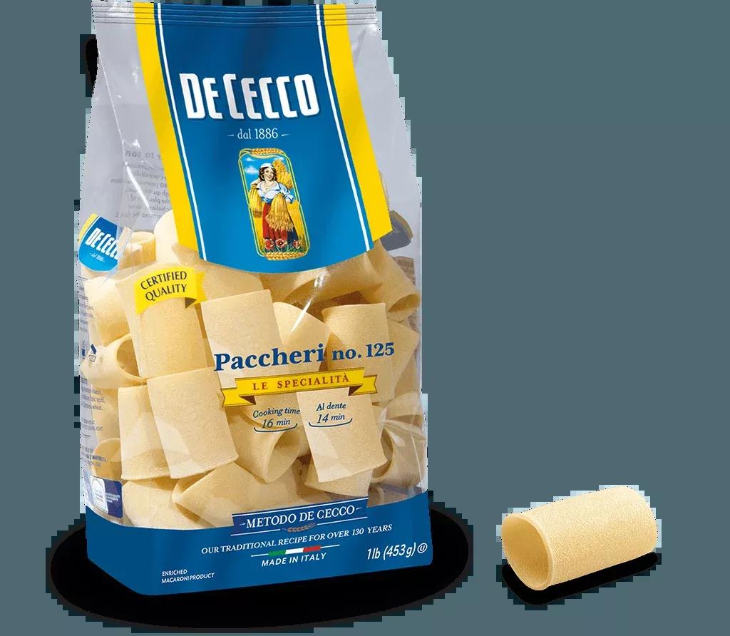 De Cecco Paccheri, #125, 1 lb | 453g