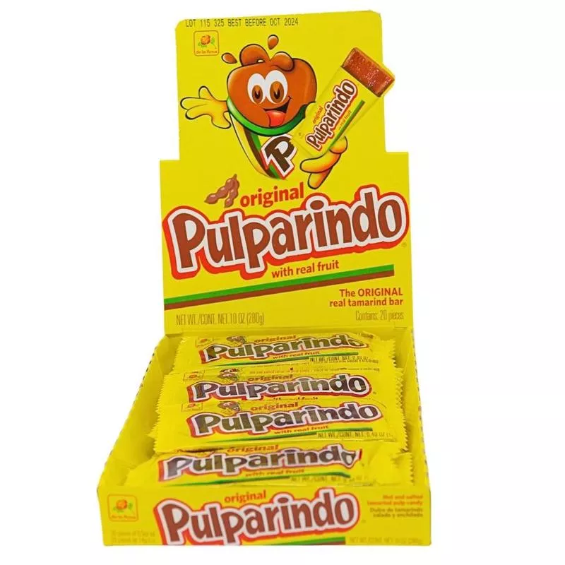 De La Rosa Pulparindo Original Tamarind Candy - 20ct