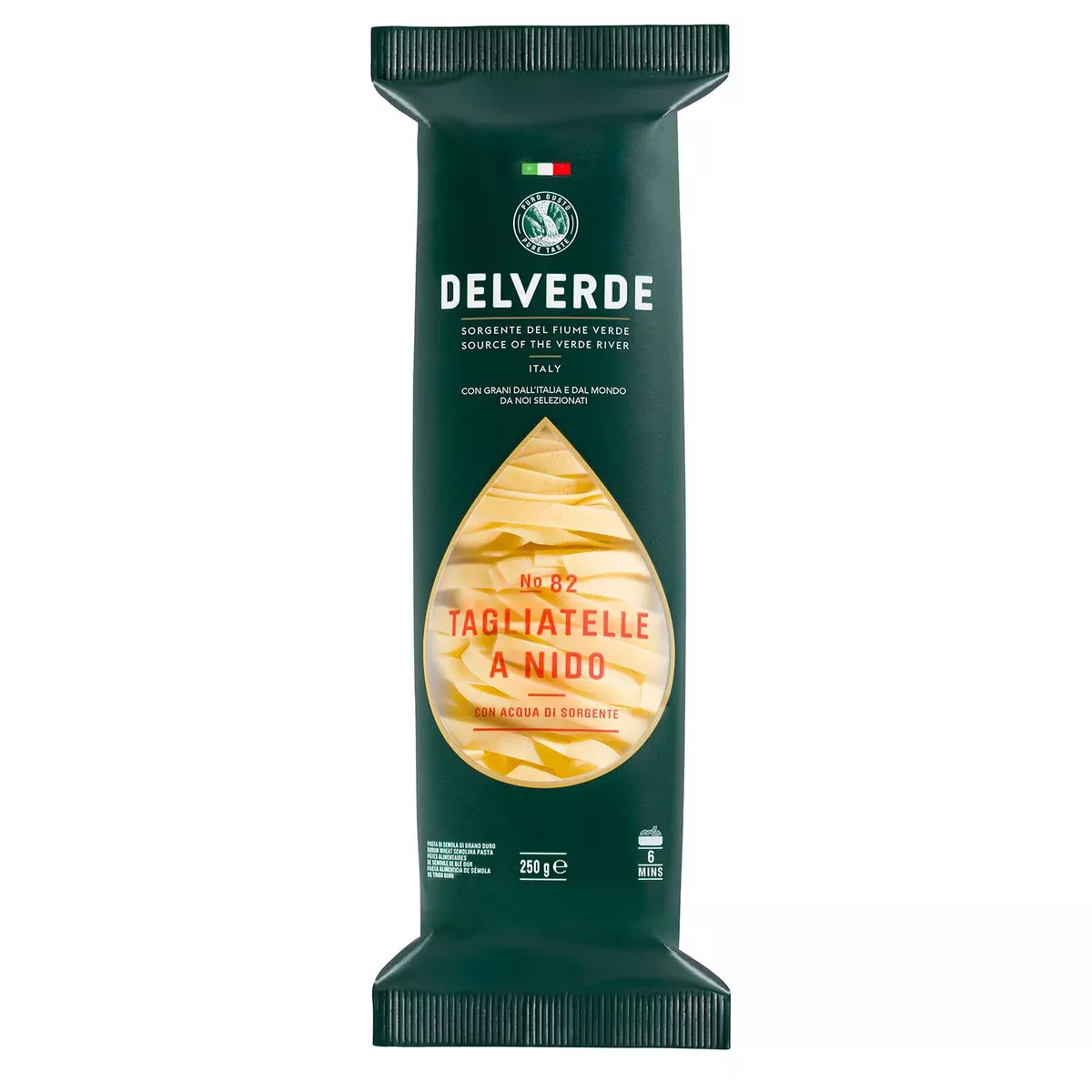 Delverde TAGLIATELLE NESTS 82, 8.8 oz | 250g