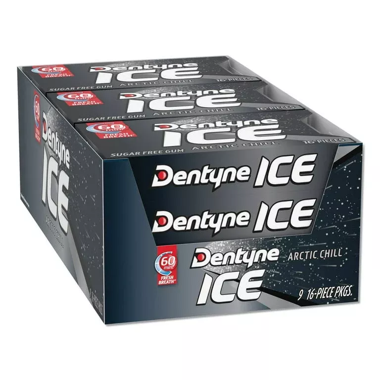 Dentyne Ice Arctic Chill Chewing Gum 16pc (Pack of 9)