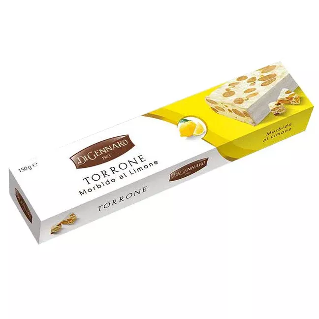 DiGennaro Torrone Soft Lemon (morbido al Limone), Soft Nougat, 150g