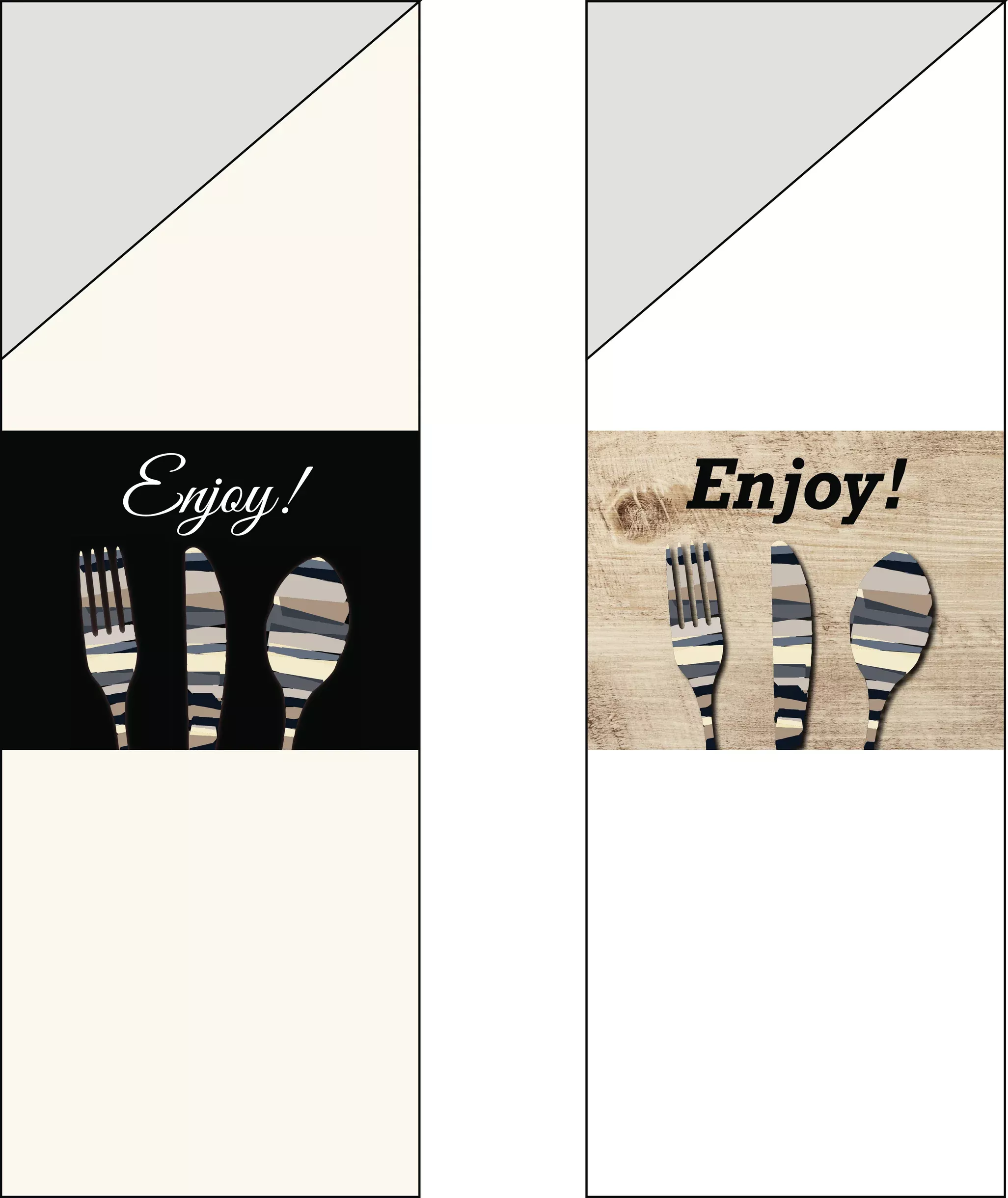 Dinex Napkin Sleeve 16" X 16" (300/Cs) - Woodgrain - 300 Per Case