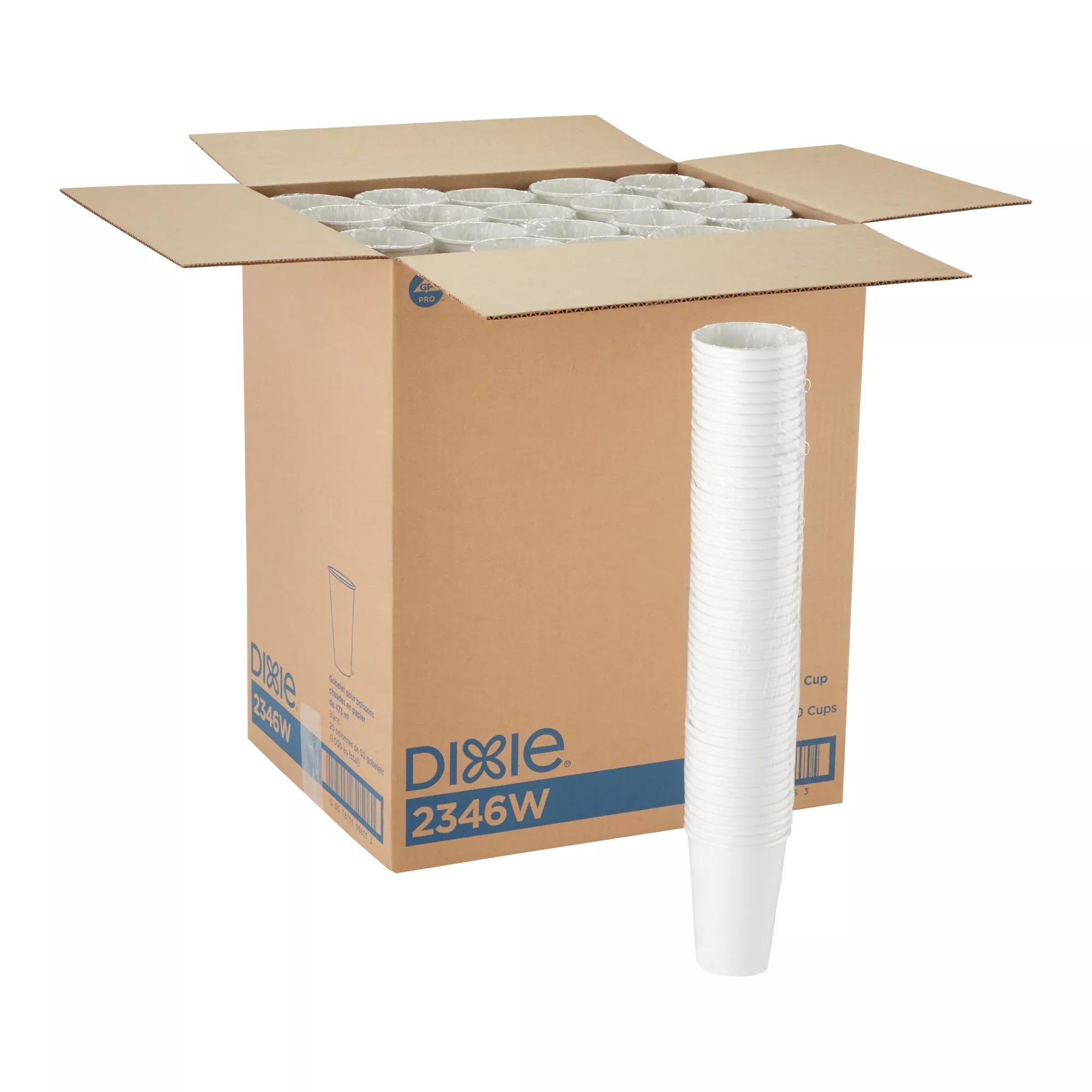 Dixie Products Dixie(r) 16 Ounce Paper Hot Cups White 20 Packs / 50 Count Per Pack