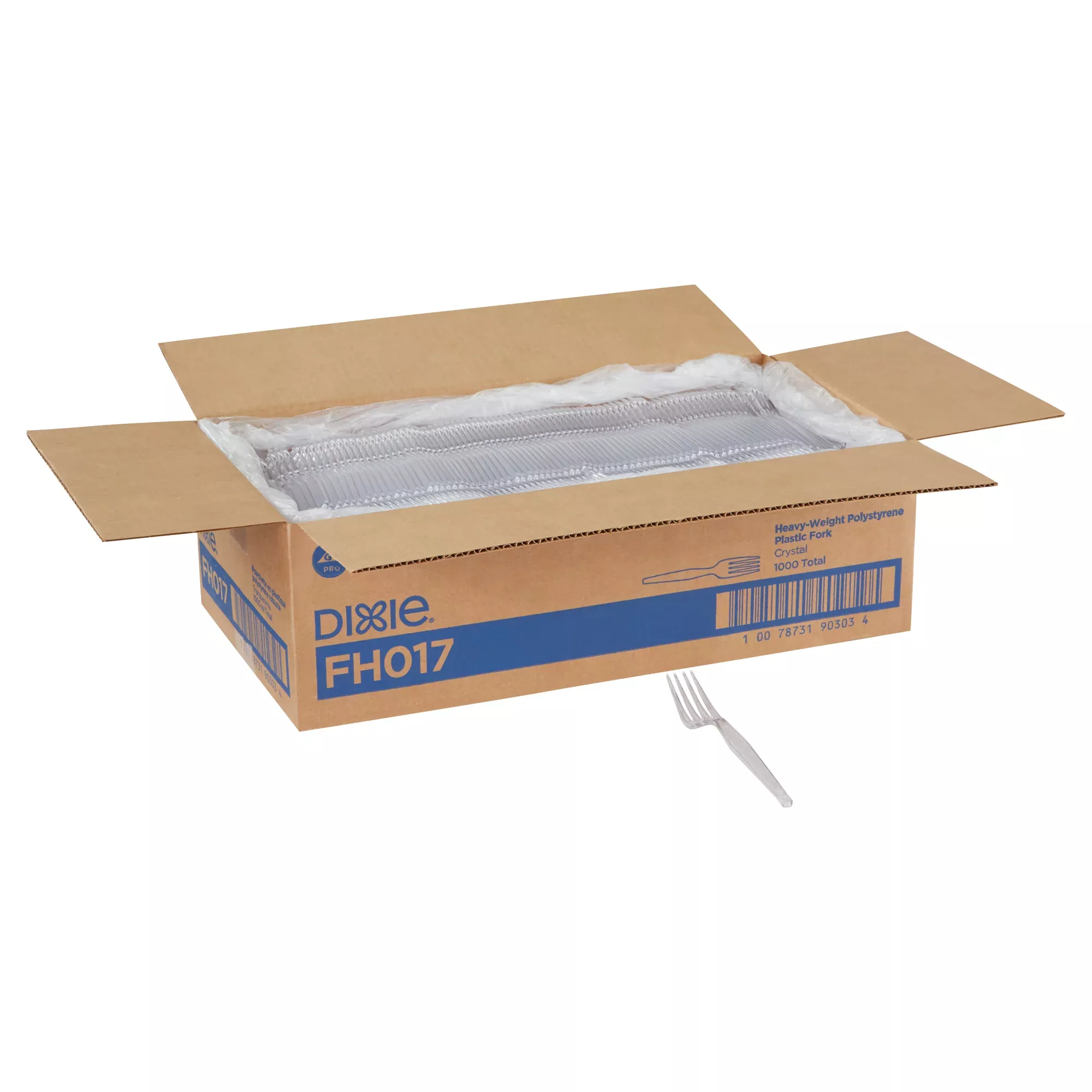 Dixie Products Dixie(r) Heavy-weight Polystyrene Disposableplastic Forks By Gp Pro (georgia-pacific) White 1 000 - 1000 Count - 1 Per Case