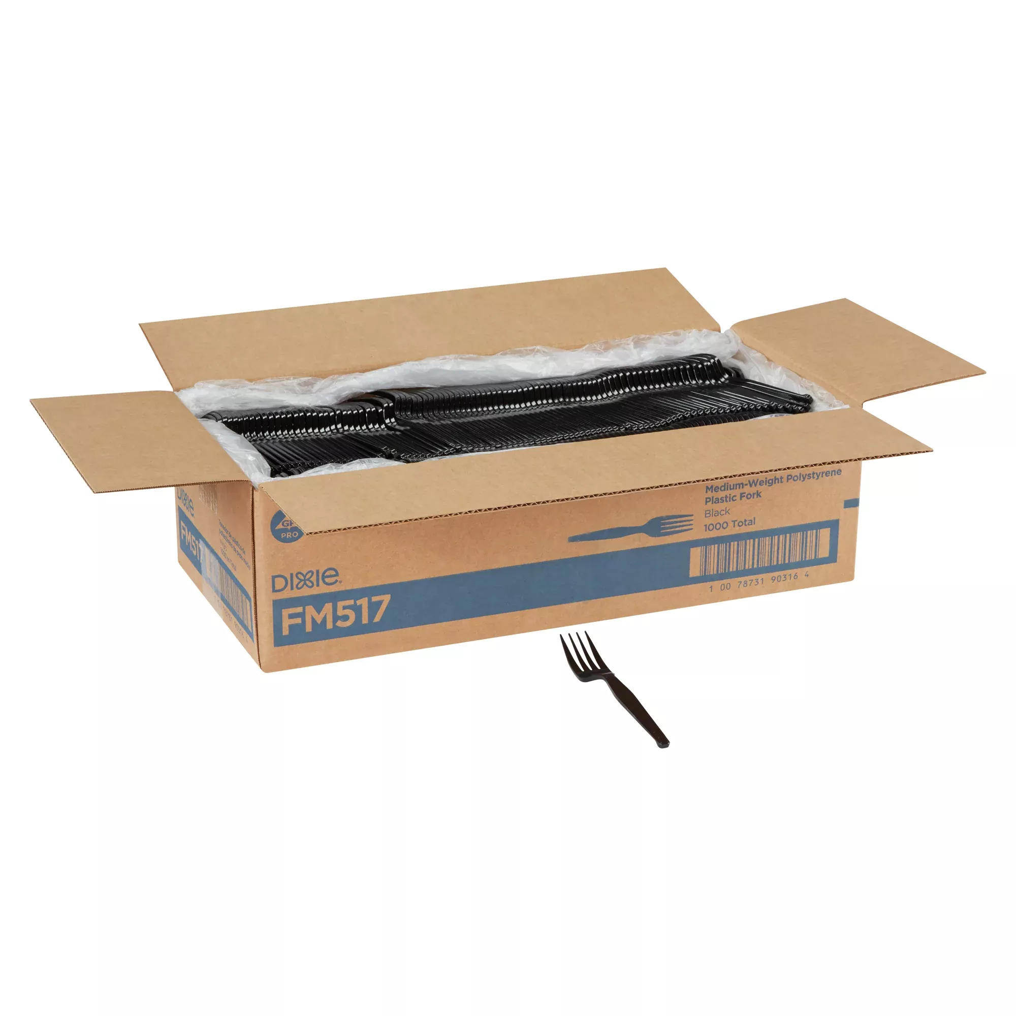 Dixie Products Dixie(r) Medium-weight Polystyrene Disposable Plastic Forks By Gp Pro (georgia-pacific) White 1 00 - 1000 Count - 1 Per Case