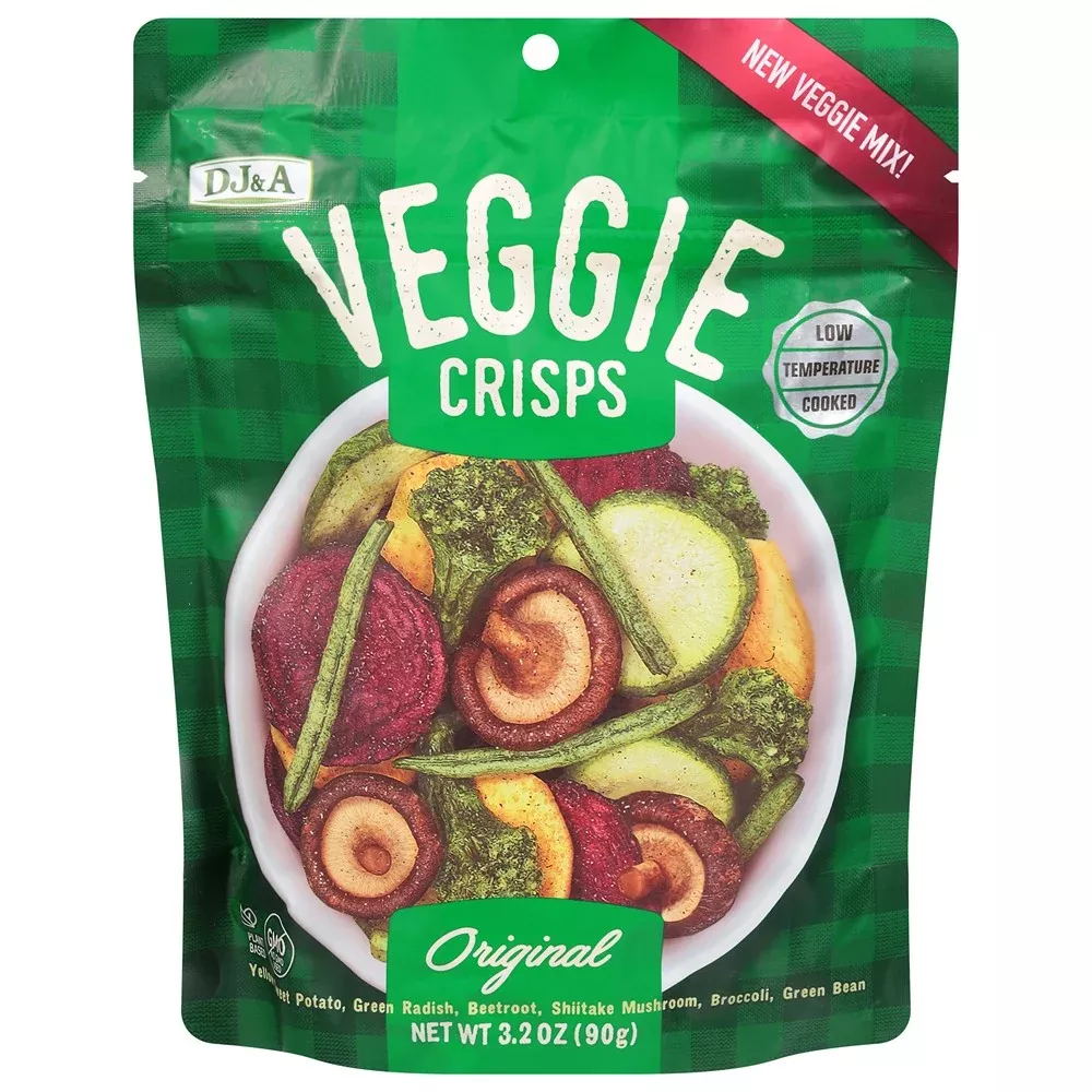 DJ&A - Veggie Crisps Original 3.2 Ounce - Case of 9