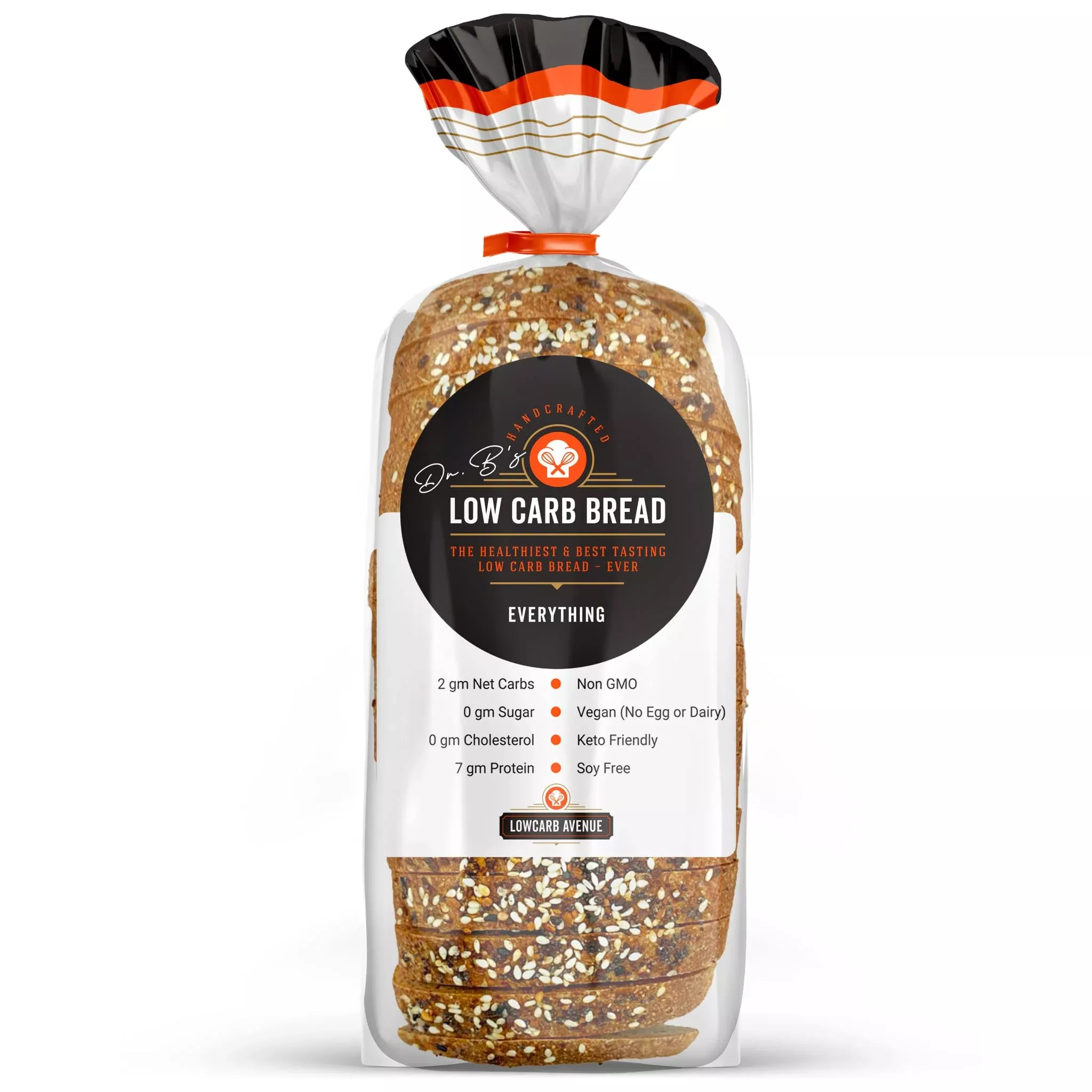 Dr. B'S Multigrain Bread | 2G Net Carbs & 7G Protein | Low Calorie, Vegan, Sugar Free | Fresh, Sliced, Keto & Low Carb Bread Loa