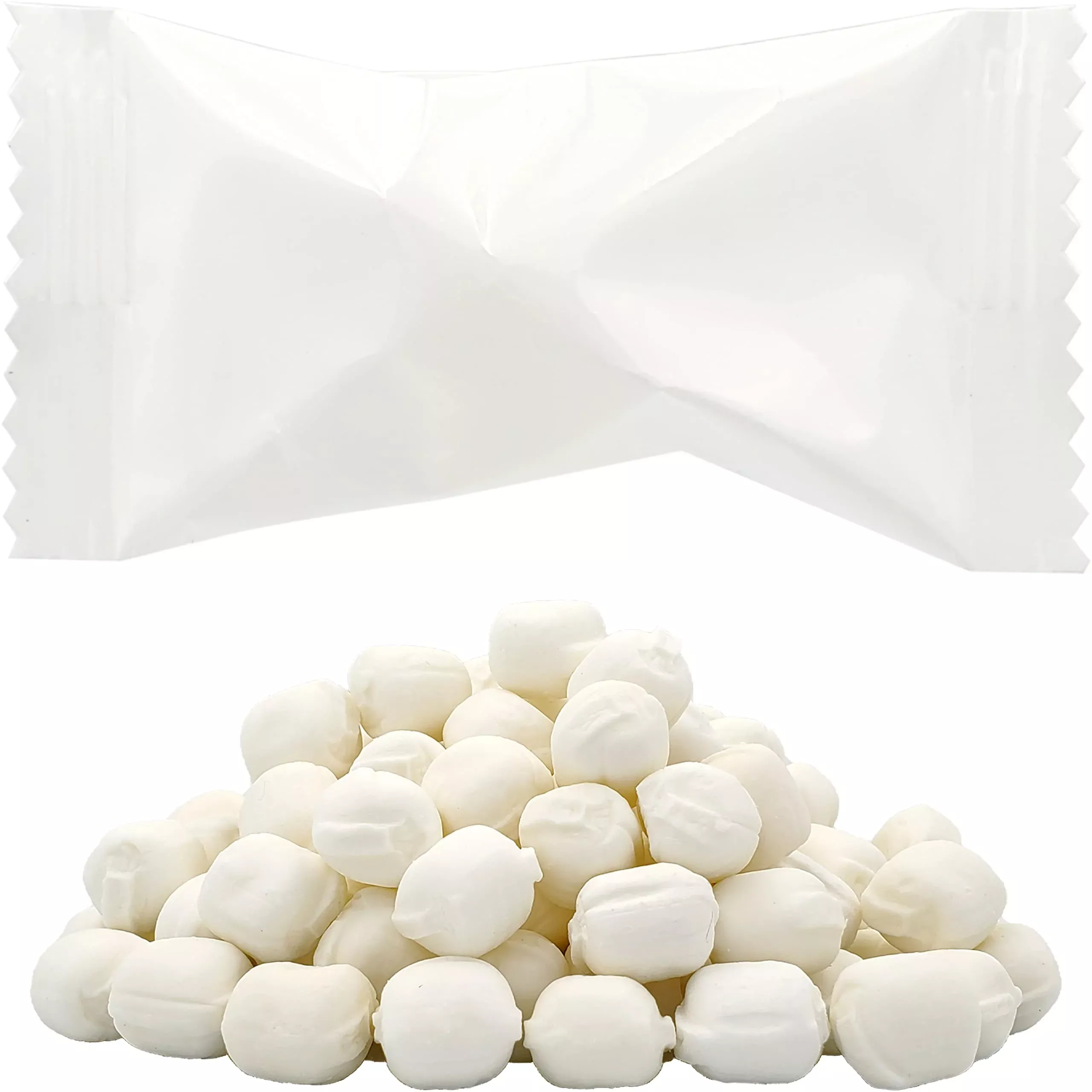 The Dreidel Company White Buttermints, Mint Candies, After Dinner Mints, Butter Mint Candy, Fat-Free, Kosher Certified Dairy, Individually Wrapped (275 Pieces)