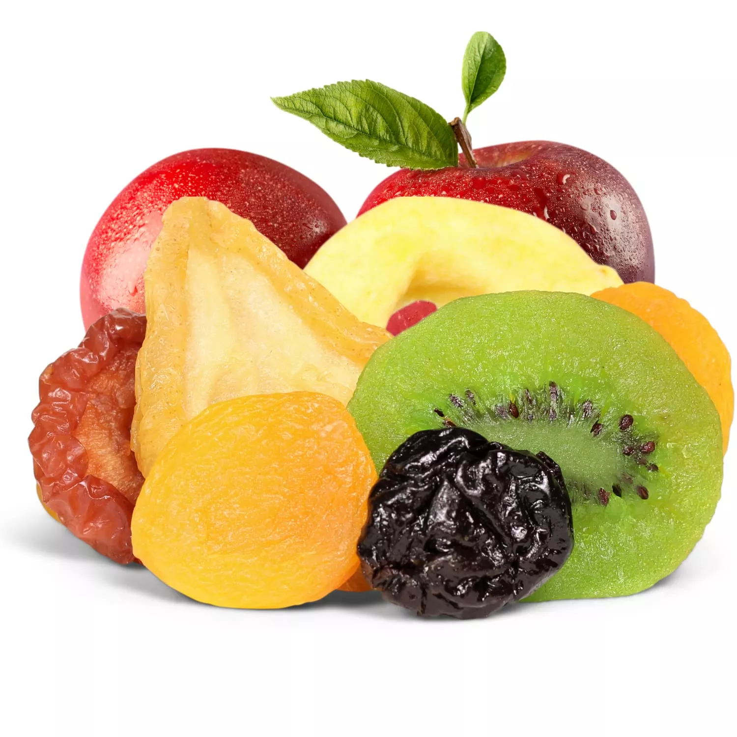 Dried Mixed Fruit With Prunes By It'S Delish, 5 Lbs Bulk | Snack Mix Of Prunes, Apricots, Plums, Apple Rings, Nectarines, Peache