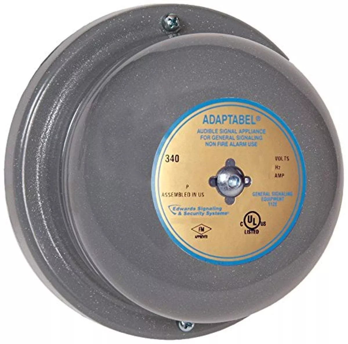 Edwards-Signaling 340-4N5 Bell, 120Vac, 0.062A, Gray
