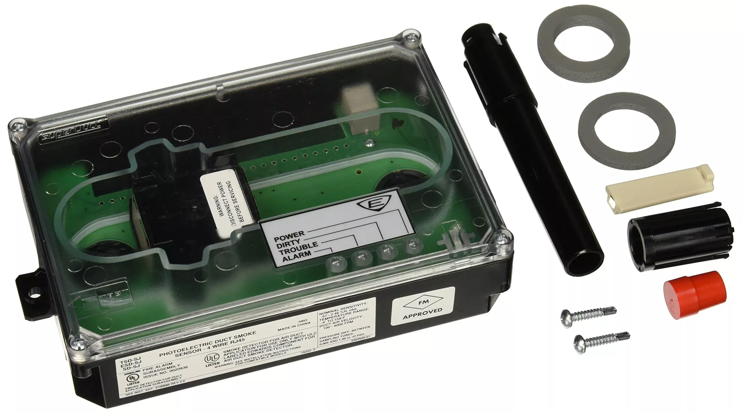 Edwards-Signaling Duct Detector, 4-Wire, Sd-Sj