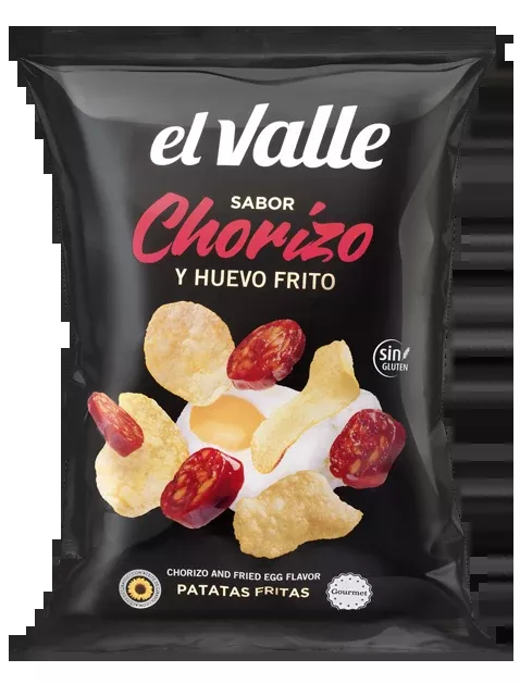 El Valle CHORIZO AND FRIED EGG TASTE CHIPS, 4.58 oz | 130g