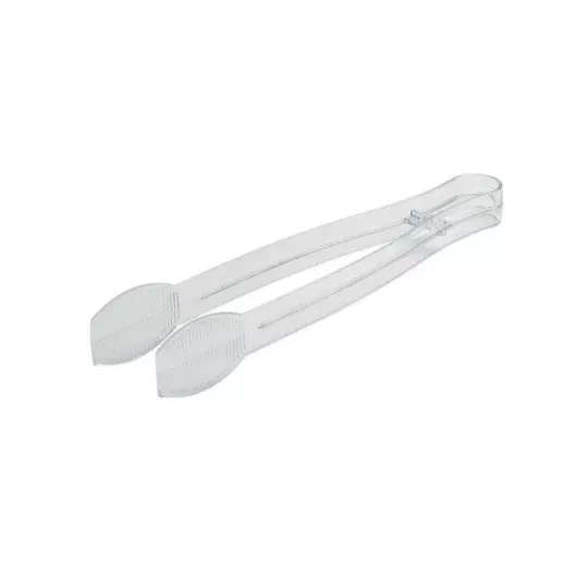 Emi Yoshi Inc. Fineline Settings Clear Polystyrene Serving Tongs 9" 1 - 48 - 48 Cnt - 48 Count - 48 Per Case