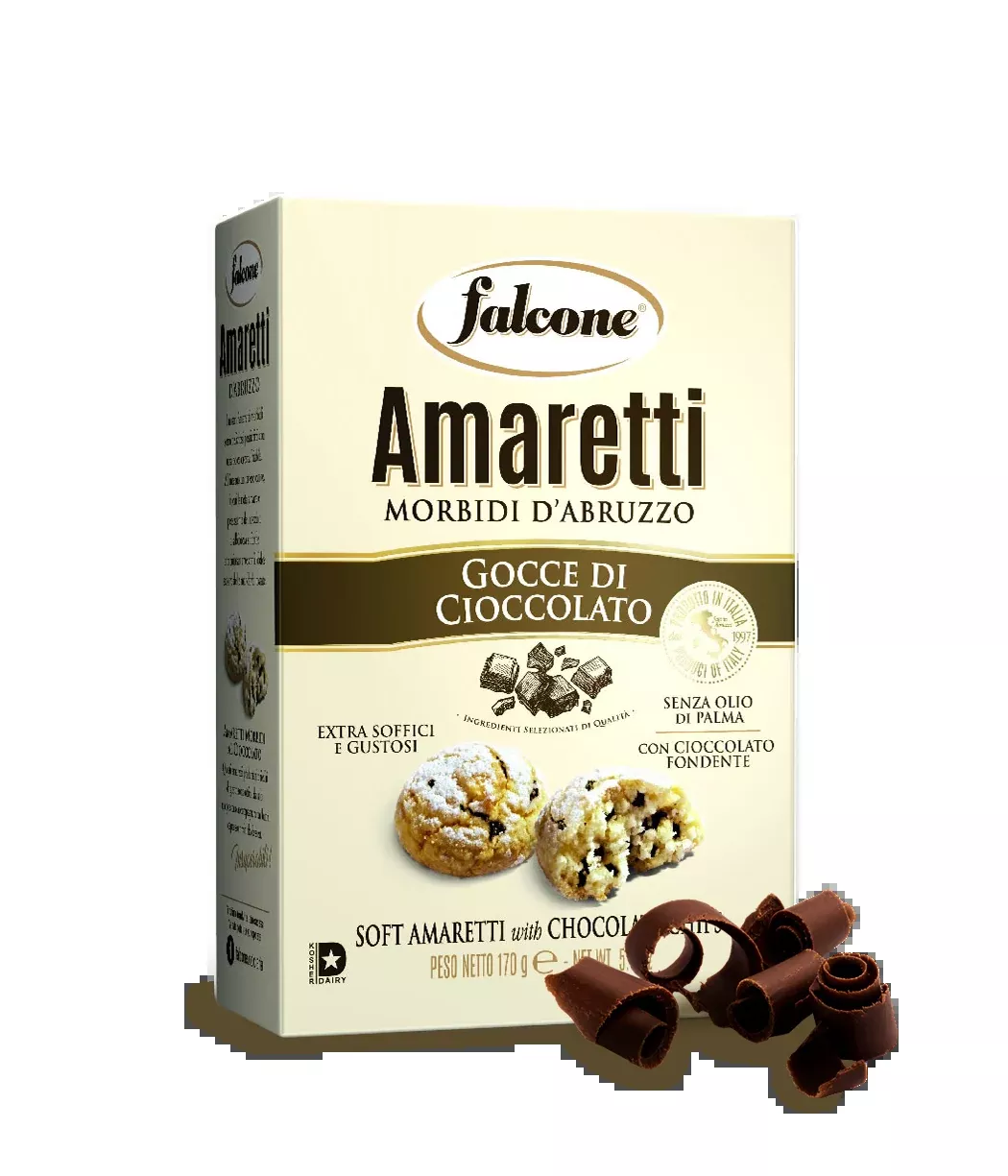 Falcone Classic Soft Amaretti With Chocolate Chips, 5.9 oz | 170g