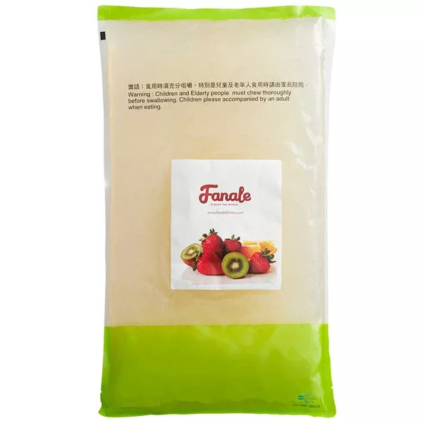Fanale Agar Crystal Tapioca Boba Jelly Ball For Milk Tea Coffee Shaved Ice Topping (4.4 Lbs X 6 Bags/Case)