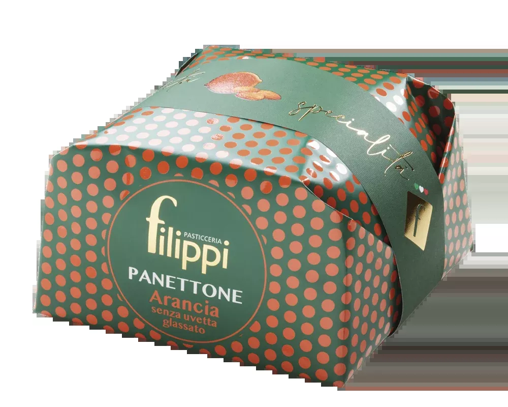 Filippi Panettone Arancia Without Raisins, 17.63 oz | 500g