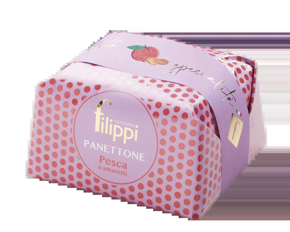 Filippi Panettone Peach & Amaretti, 35.27 oz | 1kg