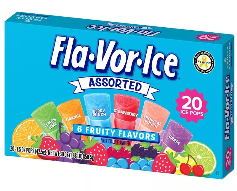 Flavor Ice Assorted Freeze Pops - 1.5 oz
