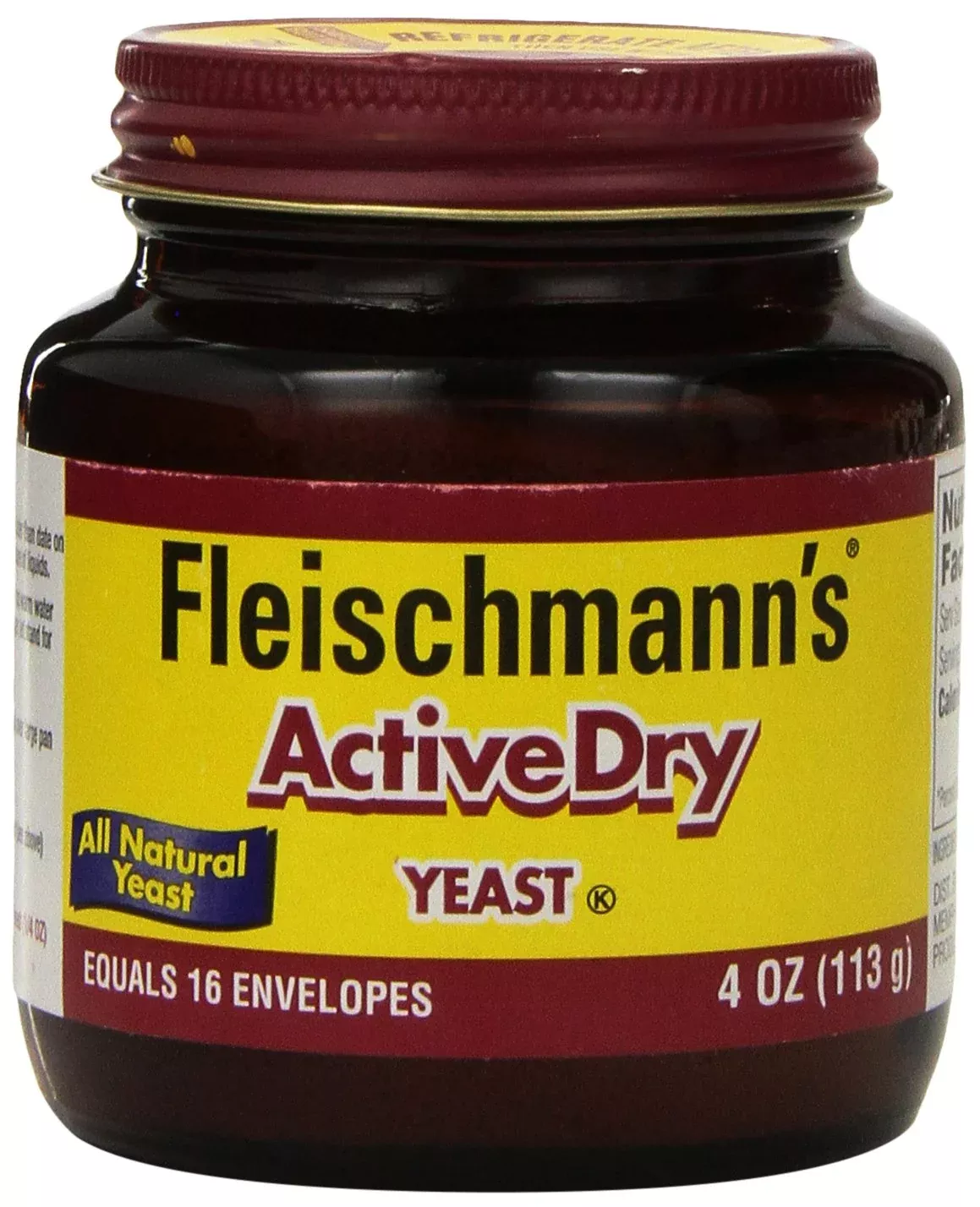 Fleischmann'S, Active Dry Yeast, 4 Oz