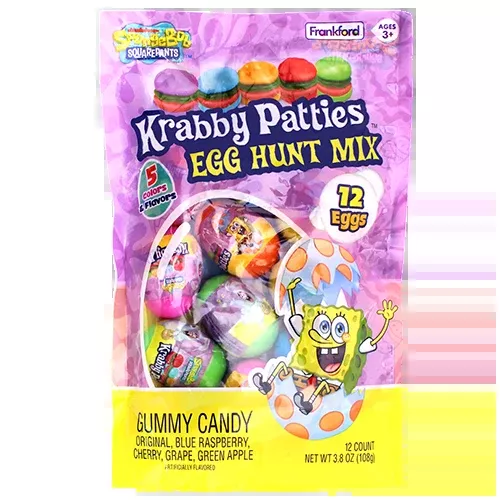 Frankford Spongebob Krabby Patties 12 Count Egg Hunt Mix