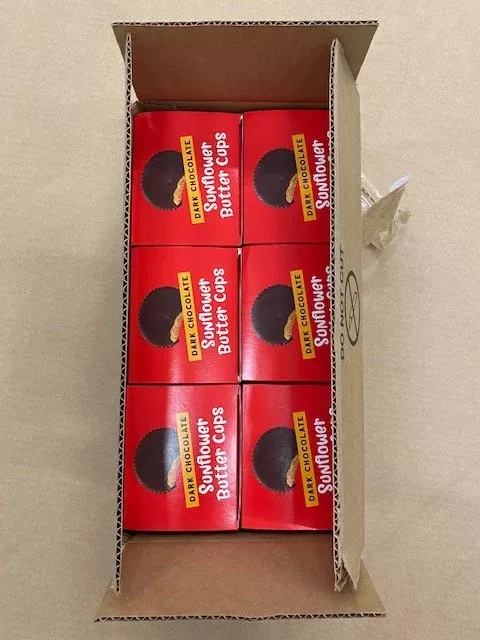 Free2b Sun Cups Dark Chocolate Sunflower Butter Cups 1.4 Ounce Size - 72 Per Case